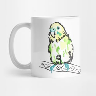 Watercolour budgie Mug